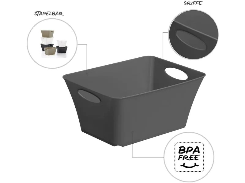 Rotho Aufbewahrungsbox Living Box 5 l Anthrazit