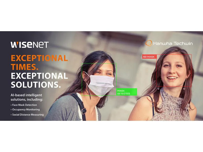 Hanwha Techwin Netzwerkkamera XNV-6011/MSK inkl. Face Mask Detection