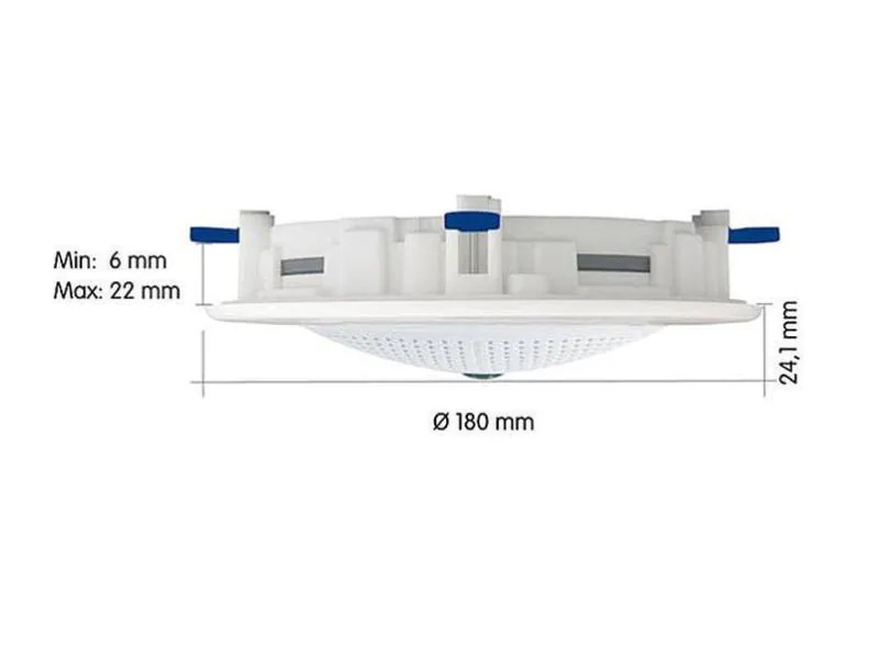 Mobotix Einbaugehäuse MX-OPT-IC Deckeneinbauset Weiss