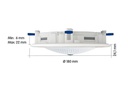 Mobotix Einbaugehäuse MX-OPT-IC Deckeneinbauset Weiss