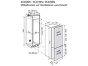 Electrolux Einbau-Kühl-Gefrierkombination IK305BNR Tür rechts