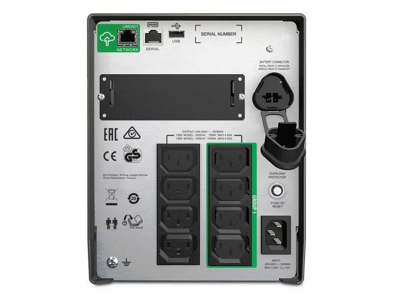 APC USV SMT1500IC 1500 VA / 980 W