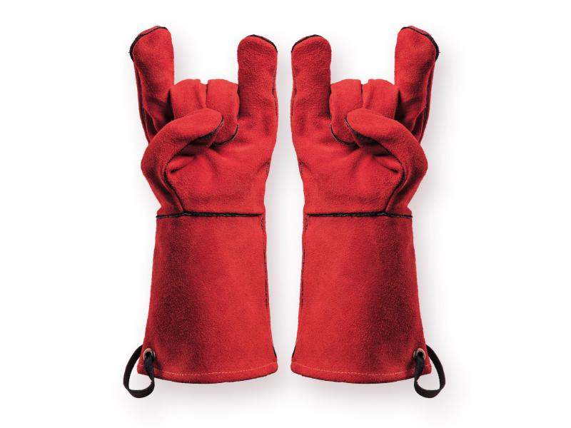 Feuermeister Grillhandschuh Premium BBQ Rot, Grösse 8