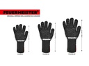 Feuermeister Grillhandschuh Premium BBQ Schwarz, Grösse 10