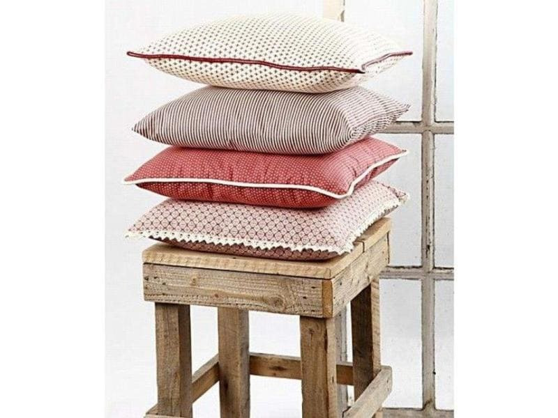 Creativ Company Kissen Polyester 40 cm x 40 cm, Weiss