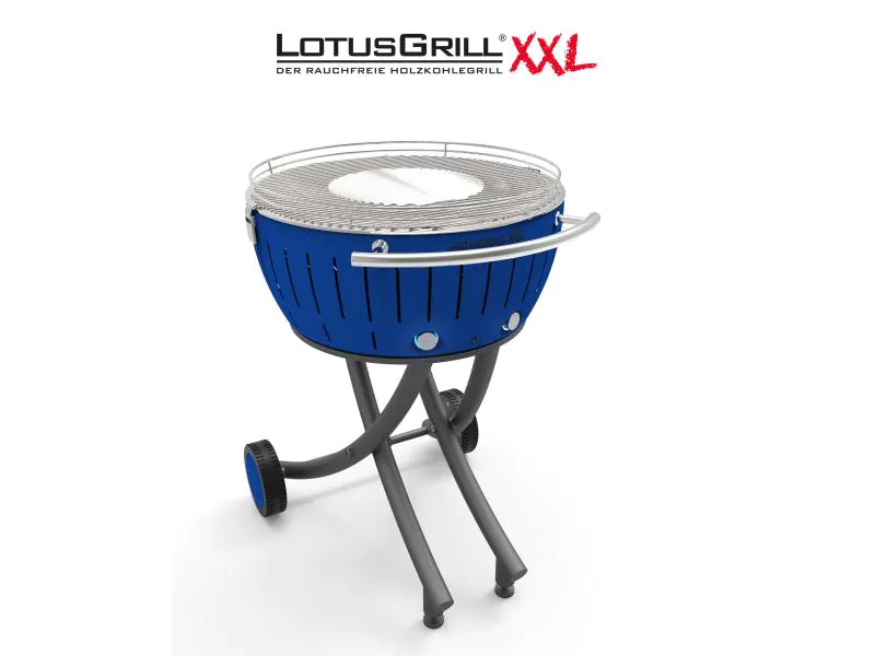 LotusGrill Holzkohlegrill XXL Tiefblau