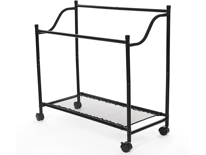Songmics Wäschesammler mit 4 Fächern 120 l, Schwarz