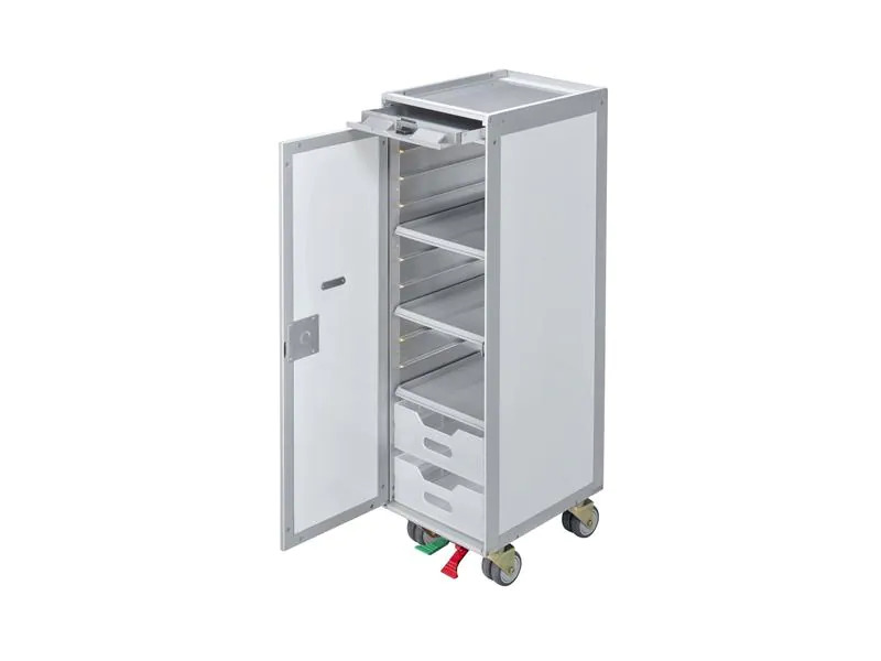 Diaqua Flugzeug Trolley Weiss, 30.15 x 103 cm