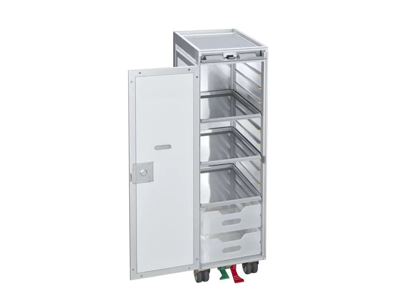 Diaqua Flugzeug Trolley Weiss, 30.15 x 103 cm