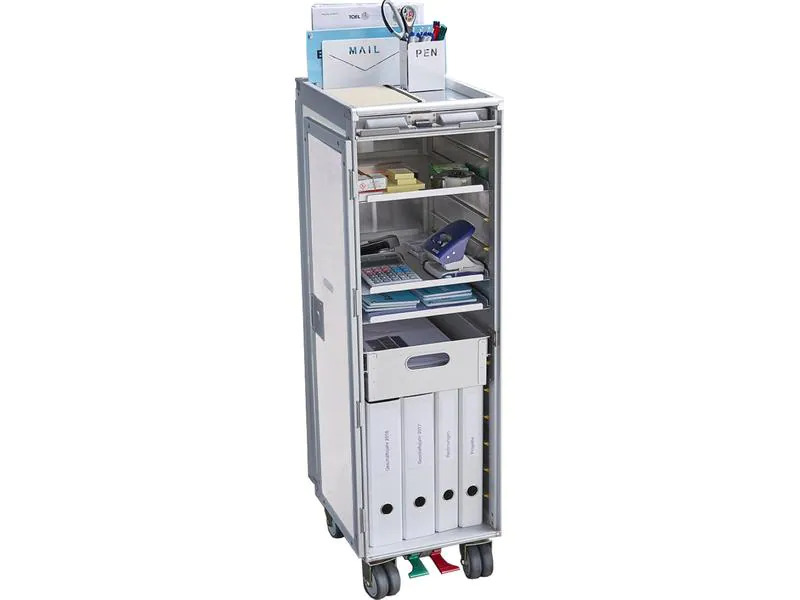 Diaqua Flugzeug Trolley Weiss, 30.15 x 103 cm