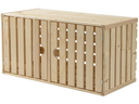 Holz Zollhaus Holzharasse A 70 x 35 cm, mit Tür schweizer Holz