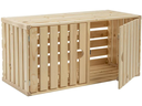 Holz Zollhaus Holzharasse A 70 x 35 cm, mit Tür schweizer Holz