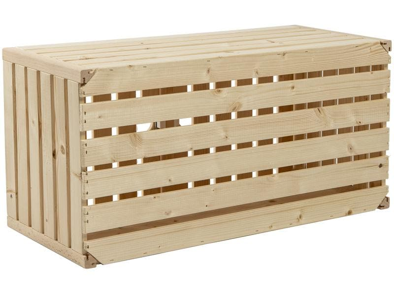 Holz Zollhaus Holzharasse A 70 x 35 cm, mit Tür schweizer Holz