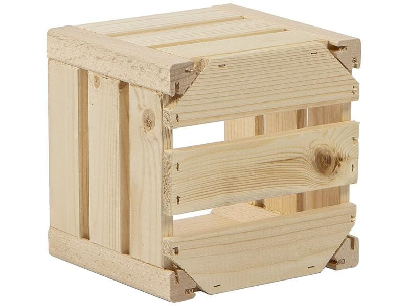 Holz Zollhaus Holzharasse B 17.5 x 17.5 cm schweizer Holz