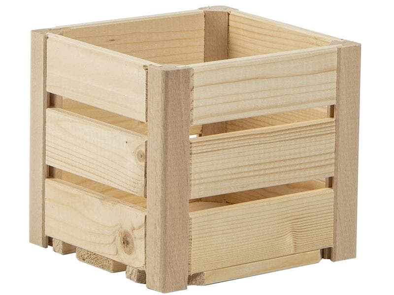 Holz Zollhaus Holzharasse B 17.5 x 17.5 cm schweizer Holz