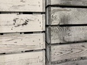 Holz Zollhaus Holzharasse Vintage Shabby Weiss 40 x 50 cm
