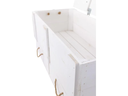 Holz Zollhaus Truhe Vintage Weiss, 85 x 42 cm
