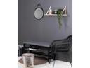 House Nordic Bank Padova 100 x 50 cm, Grau/Schwarz