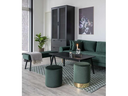 House Nordic Bank Skiby 100 x 44 cm, Grün/Schwarz