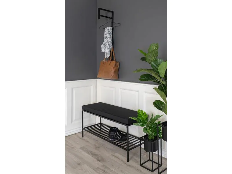 House Nordic Bank Vita 100 x 48.5 cm, Schwarz
