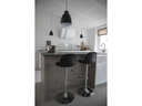 House Nordic Barhocker Trondheim 2 Stück, 41 x 104 cm, Chrom/Schwarz