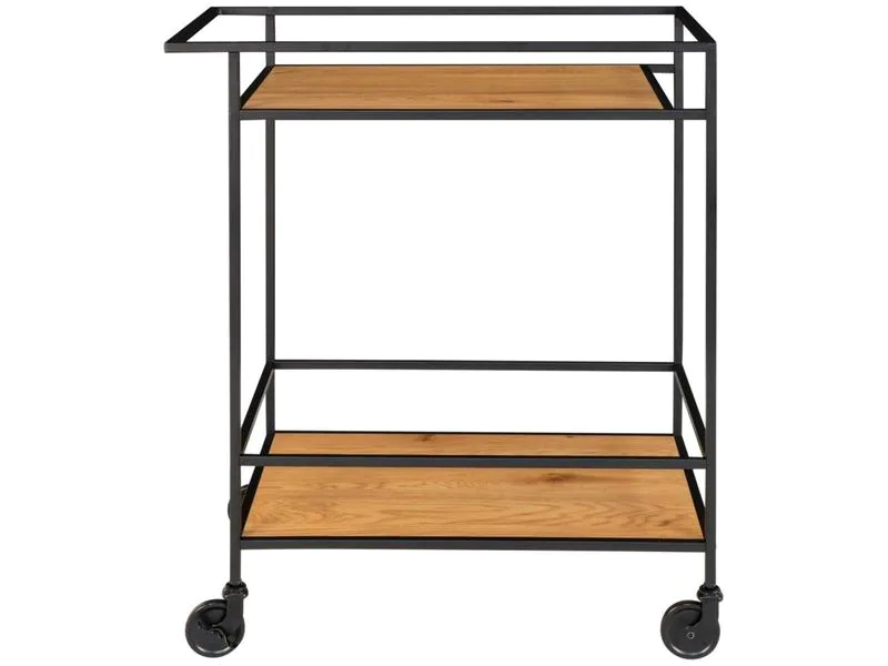 House Nordic Bartrolley Vita 79 x 68 cm, Nature/Schwarz