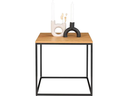 House Nordic Beistelltisch Vita 45 x 45 cm, Nature/Schwarz