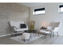 House Nordic Hocker Alford 37 x 35.5 cm, Schwarz/Weiss