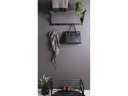 House Nordic Schuhregal Padova 77.8 x 32 cm, Schwarz/Silber