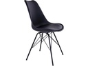 House Nordic Stuhl Oslo 2 Stück, 57 x 62 cm, Schwarz