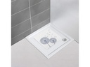 Wenko Duschwanneneinlage Astera 54 x 54 cm Weiss/Grau