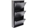 Kare Schuhschrank  Caruso Stahl, Anthrazit