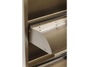 Kare Schuhschrank  Caruso Stahl, Bronze