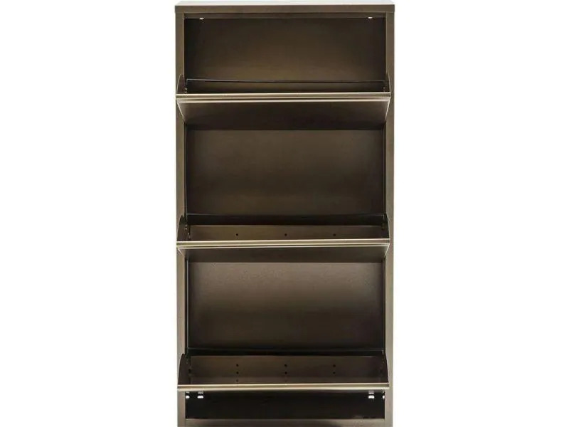Kare Schuhschrank  Caruso Stahl, Bronze