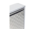 Kare Schuhschrank  Caruso Stahl, Silber