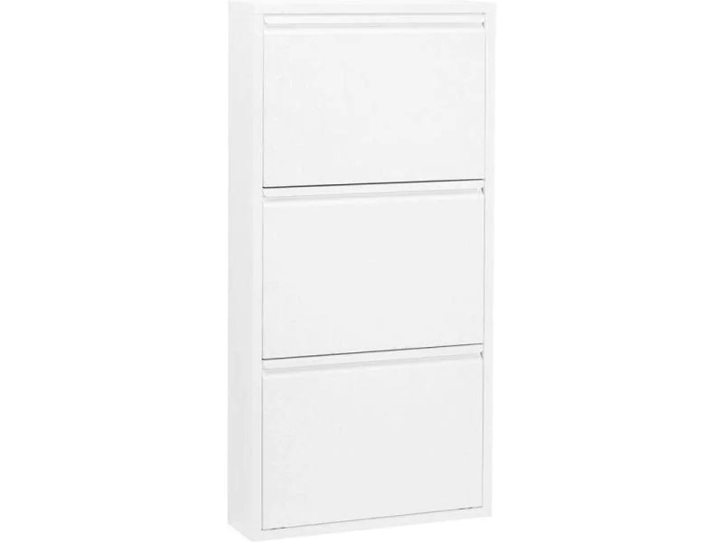 Kare Schuhschrank  Caruso Stahl, Weiss