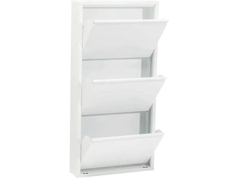 Kare Schuhschrank  Caruso Stahl, Weiss