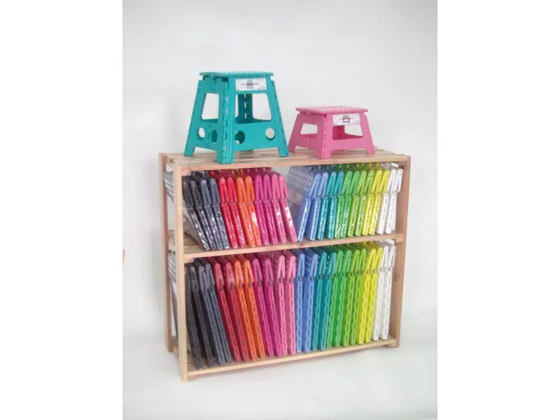 M &amp; B Klapphocker Klapp-Klick Kunststoff, Grau