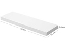 Songmics Wandregal 60 x 20 cm Holz, Weiss