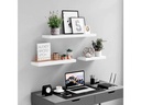 Songmics Wandregal 60 x 20 cm Holz, Weiss