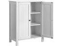 VASAGLE Badezimmerregal mit Doppeltür aus MDF, Weiss
