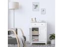 VASAGLE Badezimmerregal mit Schublade aus MDF, Weiss