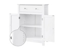 VASAGLE Badezimmerregal mit Schublade aus MDF, Weiss