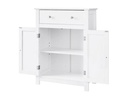 VASAGLE Badezimmerregal mit Schublade aus MDF, Weiss