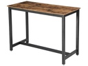 VASAGLE Bartisch in industriellem Design 120 x 60 cm