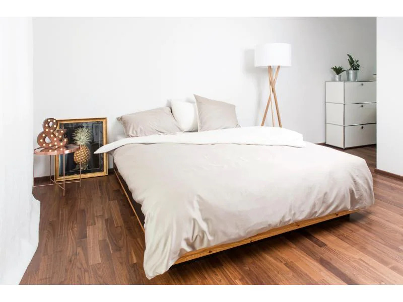 Nobilium Duvetbezug Mia Ivory/Taupe 160 x 210 cm