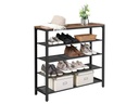 VASAGLE Schuhregal aus Holz und Metall 100 x 92.5 cm