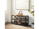 VASAGLE Schuhregal aus Holz und Metall 73 x 45 cm
