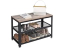 VASAGLE Schuhregal aus Holz und Metall 73 x 45 cm