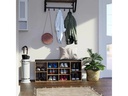 VASAGLE Schuhregal mit Polster, 104 x 48 cm, Dunkelbraun